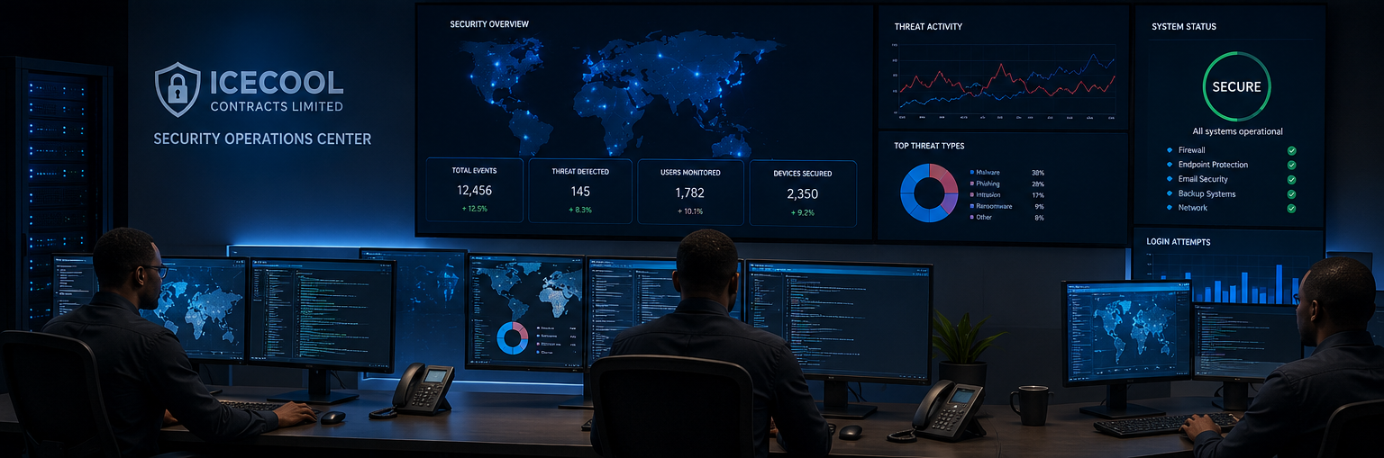 Cybersecurity operations and monitoring dashboard